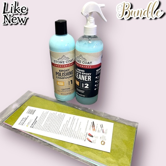 Other - Bundle of Polishing & Cleaning Kit for Epoxy Resin and Zona 37-948 3M Wet/Dry Po